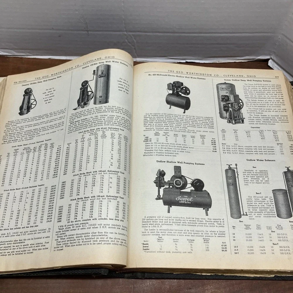 Vintage 1939 Geo Worthington Co Cleveland Ohio Hardware Tools Industrial Catalog